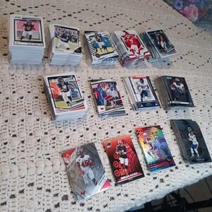 Huge Lot Panini Football Cards NFL Big Name Players Metallic Beginner Collectors